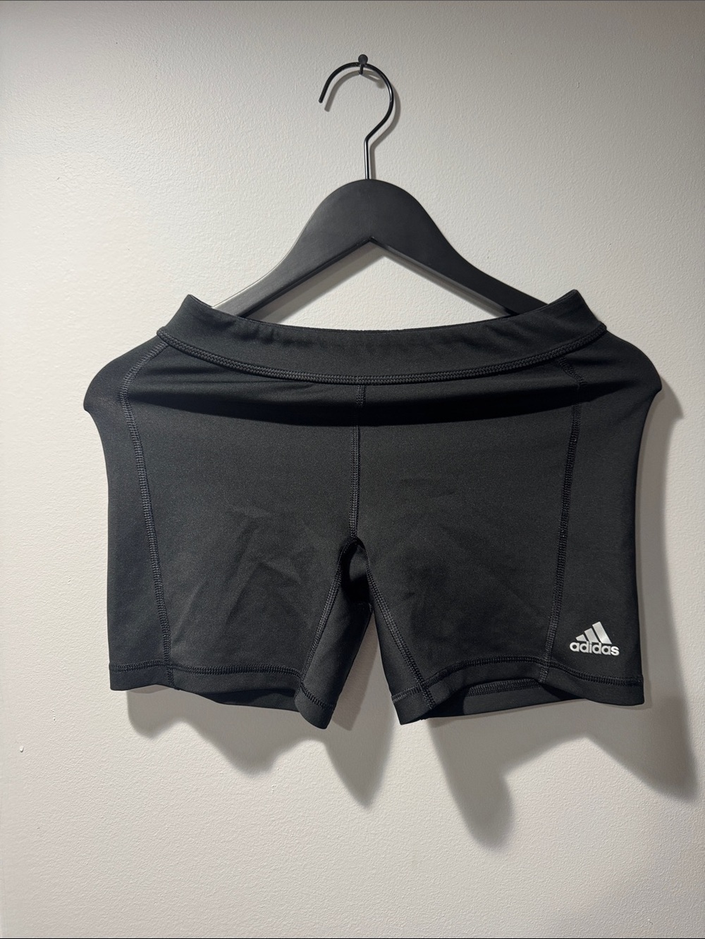 adidas Black Women’s Bike Shorts with Logo